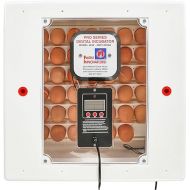 Farm Innovators 41 Egg Incubator with Automatic Egg Turning and Humidity Control, Egg Candler with Digital LCD Display for Improved Hatching, White