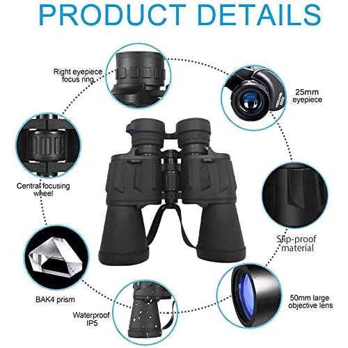  [아마존베스트]Farsaw 20x50 Binoculars for Adults Waterproof HD Binoculars Perfect for Bird Watching Travel Hunting Wildlife