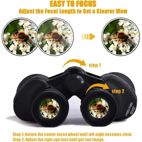  [아마존베스트]Farsaw 20x50 Binoculars for Adults Waterproof HD Binoculars Perfect for Bird Watching Travel Hunting Wildlife