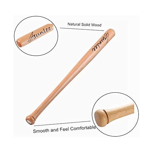  Farsler 25 Wooden Baseball Bat Self Defense Wood Youth Tball Bats for Practice or Home Defense