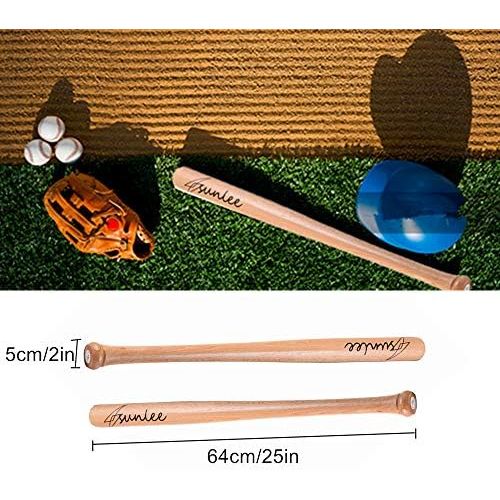  Farsler 25 Wooden Baseball Bat Self Defense Wood Youth Tball Bats for Practice or Home Defense