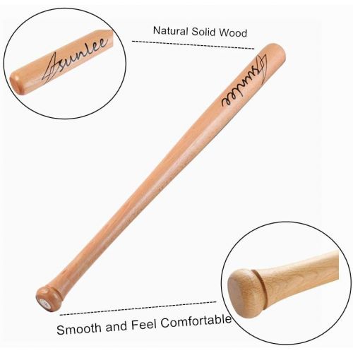  Farsler 25 Wooden Baseball Bat Self Defense Wood Youth Tball Bats for Practice or Home Defense