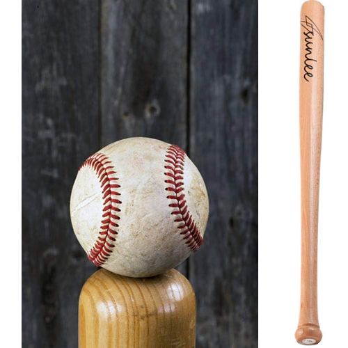  Farsler 25 Wooden Baseball Bat Self Defense Wood Youth Tball Bats for Practice or Home Defense