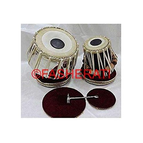  [아마존베스트]Fasherati Tabla Jodi Set with Cover, Hammer, Gaddi Professional Set