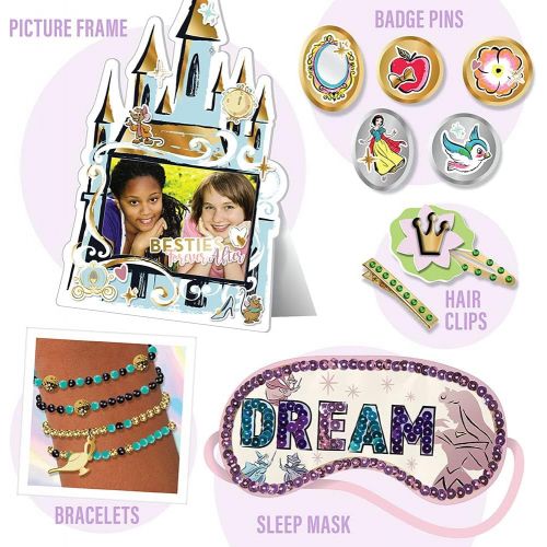  Fashion Angels Disney Princess DIY Ultimate Crafts Kit for Tweens 30 Cool Crafts Include Jewelry Crafts, Stickers, Coloring Pages, Nail Art for Tweens and Girls Ages 8 and Up