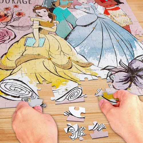  Fashion Angels Disney Princess Crystalize It! Color Coded DIY Puzzle Kit with 2000+ Sparkly Crystal Diamond Gems for Girls and Kids Ages 8 and Up (300 Pieces)