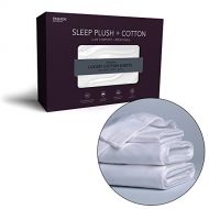 Fashion Bed Group Sleep Plush White 3-Piece 500 Thread Count Cotton Bed Sheet Set, Twin,