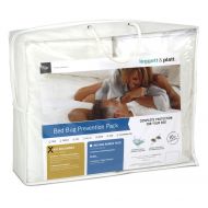 Fashion Bed Group Leggett & Platt Sleep Calm 3-Piece Bed Bug Prevention Pack with Mattress and Zippered Box Spring Encasement, California King