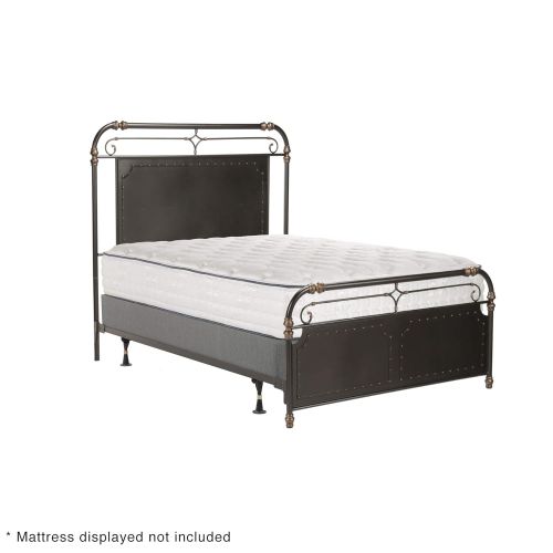  Fashion Bed Group B11D45 Westchester Complete Metal Bed Queen Blackened Copper