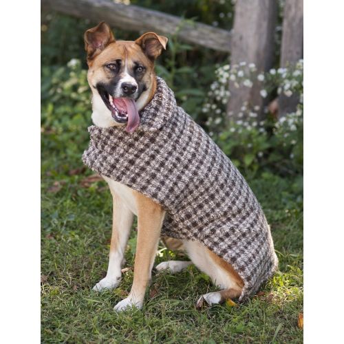  Fashion Pet Reversible Waterproof Barn Dog Coat, Taupe