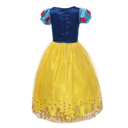  FashionModa4U Snow White Girls Costume Dress