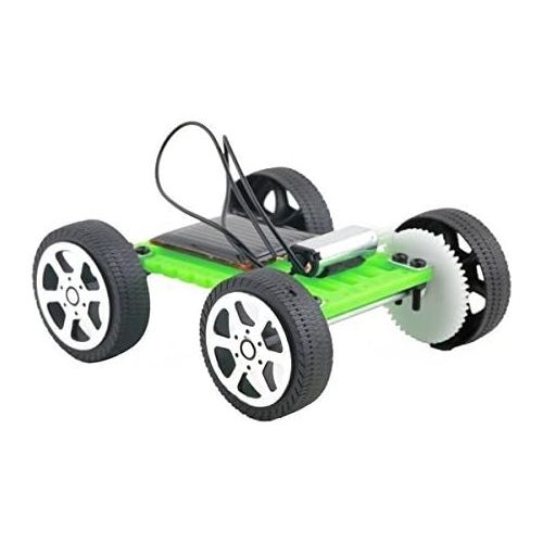  [아마존베스트]Fashionclubs 4pcs/set Children DIY Assemble Solar Power Car Toy Kit Science Educational Gadget Hobby