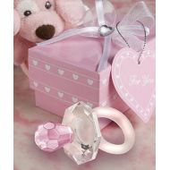 Fashioncraft Choice Crystal Pink Pacifier Favors, 20