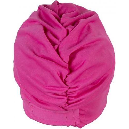  Fashy Ladies Pink Diamante Fabric Swimming Hat, standard size, 3479 43