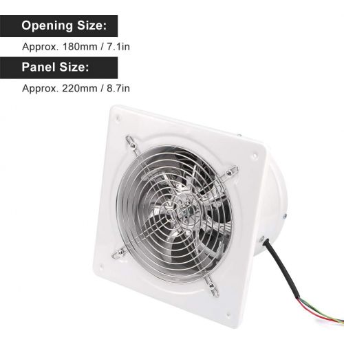  [아마존베스트]Fasient Extraction Fan 7 Inch Fan 180 mm Window/Wall Industrial Fan 220 V 50 W for Bathroom Kitchen