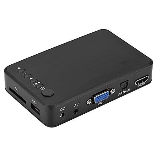  [아마존베스트]-Service-Informationen fasient HDMI Media Player Black 1080P HD Strong Compatibility Audio and Video Multimedia Player with IR Remote Control, Support USB Drive/Mobile Hard Drive/SD Card (EU)