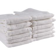 [아마존베스트]Fasoar Cloth Diapers Prefold 12 Pack - 100% Unbleached Premium Cotton, 3 Ply Baby Washable Diaper...