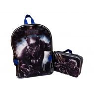 Fast Forward Marvel Black Panther Full Size Backpack With Detachable Matching Insulated Lunch Box