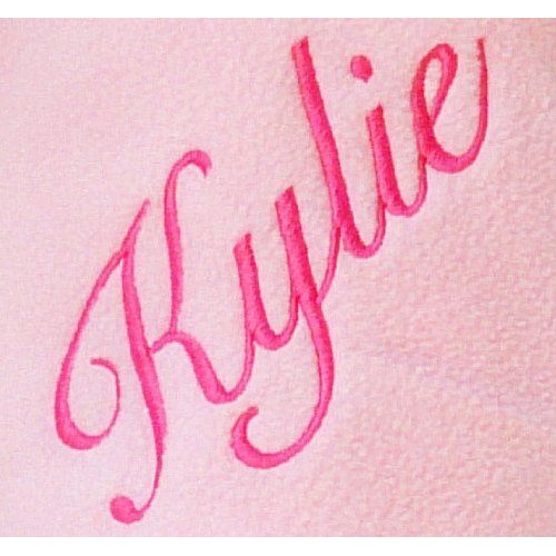  Fastasticdeal Custom Embroidered Monogrammed Name Pink Fleece Personalized Baby Blanket