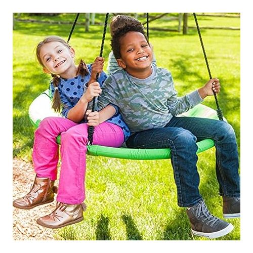  Fat Brain Toys Swing-A-Ring - Large - Multi-Person Saucer Tree Swing, Ages 3+