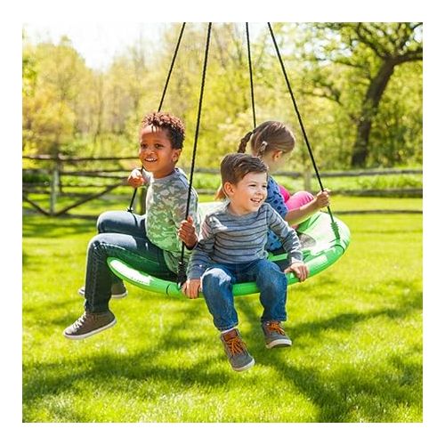  Fat Brain Toys Swing-A-Ring - Large - Multi-Person Saucer Tree Swing, Ages 3+