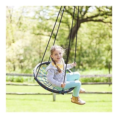  Fat Brain Toys Swing-a-Ring Small - 1-Person Ring Swing with Rope Seat, Ages 3+