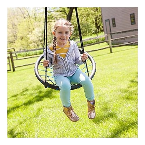  Fat Brain Toys Swing-a-Ring Small - 1-Person Ring Swing with Rope Seat, Ages 3+