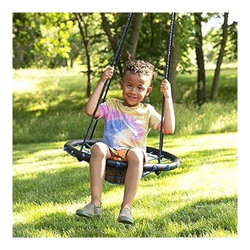  Fat Brain Toys Swing-a-Ring Small - 1-Person Ring Swing with Rope Seat, Ages 3+