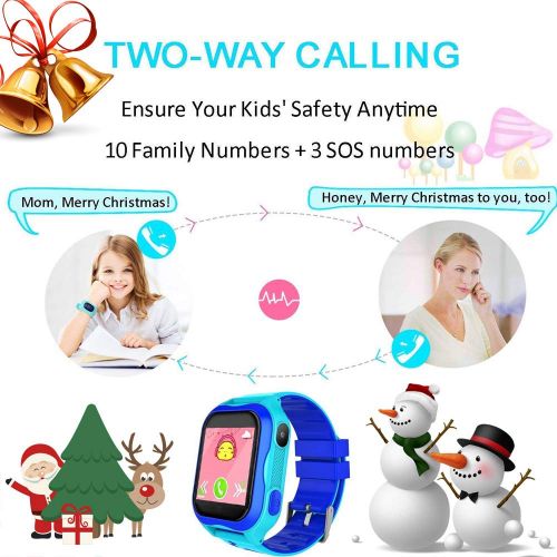  Favolo Kids Phone Smart Watch[Free SIM Speedtalk ] GPS Tracker Watch Waterproof Wrist WiFi Location Smart Watches SOS Camera Anti-Lost Sport Pedometer Mobile Camera Cell Phone Best Gift G