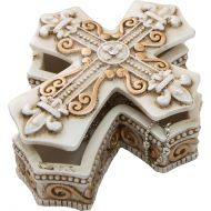 FavorOnline Vintage Design Cross Trinket And Jewelry Box Religious Favor , 72