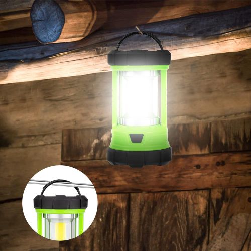  Favourlite Rechargeable Camping Lantern, 3000LM 5 Light Modes Camping Light 4400 Capacity Phone Charger LED Impact-Resistant Flashlight Lantern Portable Waterproof Hurricane Lanterns for Emer