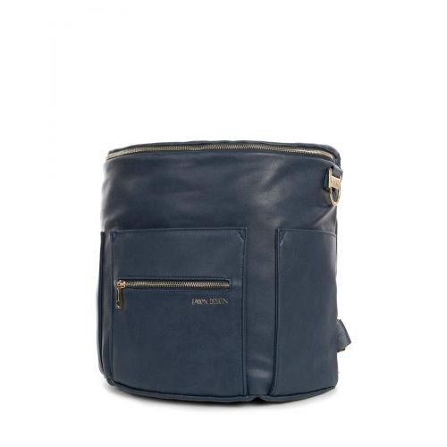  Fawn Design Premium Vegan Leather Diaper Bag and Backpack (Navy 2.0)