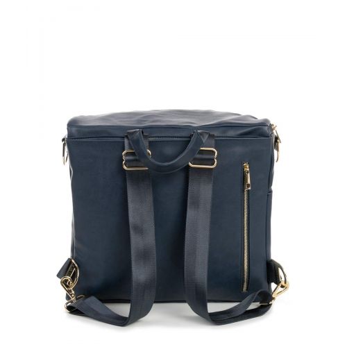  Fawn Design Premium Vegan Leather Diaper Bag and Backpack (Navy 2.0)