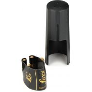 Faxx by BG Flex Fabric ligature for Baritone Saxophone with Cap