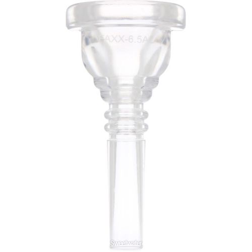  Faxx Clear Plastic Trombone Mouthpiece - Small Shank, 6.5AL
