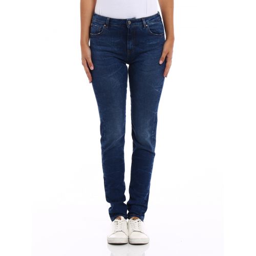  Fay Stretch denim faded jeans