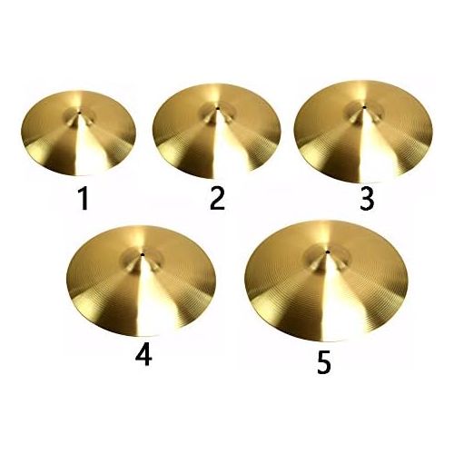  [아마존베스트]Fayeille Ride Cymbals Durable Instrument Vintage Style Traditional Standard Beginner Replacement Drum Kit Crash Sy Installation Brass Alloy, as shown, 2