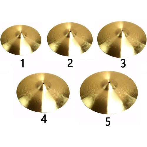  [아마존베스트]Fayeille Ride Cymbals Durable Instrument Vintage Style Traditional Standard Beginner Replacement Drum Kit Crash Sy Installation Brass Alloy, as shown, 2