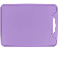 Fdit Chopping Board Food Grade Silicone Flexible Cutting Board Chopping Board for Home Kitchen Use Purple