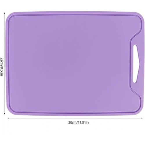  Fdit Chopping Board Food Grade Silicone Flexible Cutting Board Chopping Board for Home Kitchen Use Purple