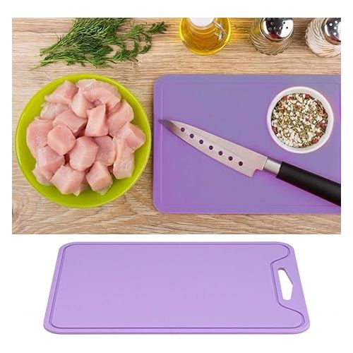  Fdit Chopping Board Food Grade Silicone Flexible Cutting Board Chopping Board for Home Kitchen Use Purple