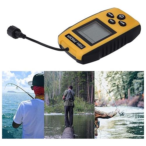  Fdit Handheld Fish Finders Wired Fishing Finder Sensor Sonar Ultrasonic Portable Fish Finders for Sea Fishing