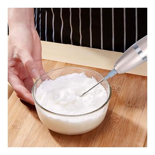  Fdit Foam Maker Electric Milk Mixer, Egg Beater, Coffees, Smoothies Whipped Cream for Home Kitchen