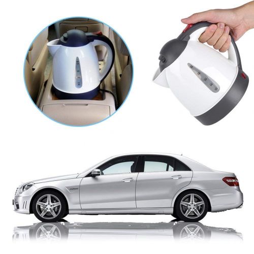  Fdit Tragbare Auto Wasserkocher Teekocher Reise Auto Zigarettenanzuender DC12V schnell Kochen fuer Tee Kaffee 1,0 Liter Automatisch Ausmachen(1 L)