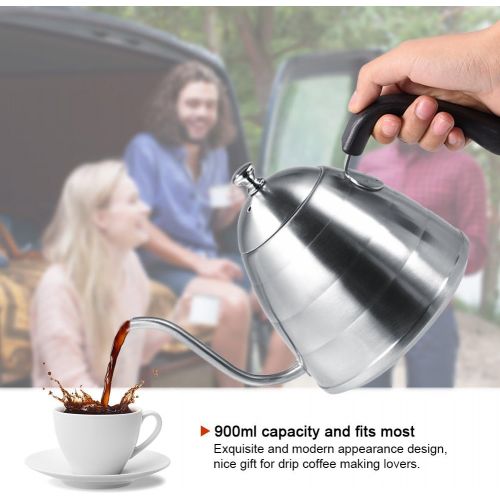  Fdit Pour Over Kaffee Wasserkocher 900ml Premium 304 Edelstahl Teekanne Goose Neck Kettle Teekanne fuer Hand Drip Cafe Die Beste Wahl fuer Cafe Lovers(25.99)