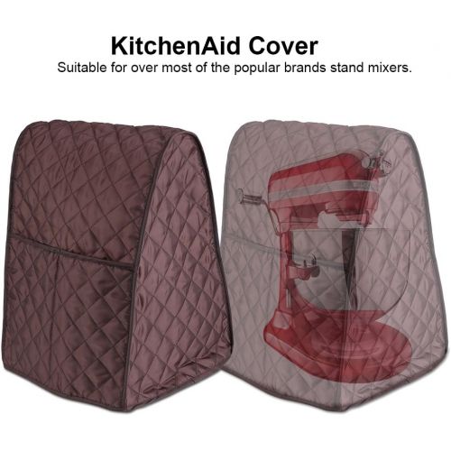  Fdit Standmixer Staubdicht Organizer Tasche fuer Kitchenaid Sunbeam Cuisinart Hamilton Mixer(Rot)