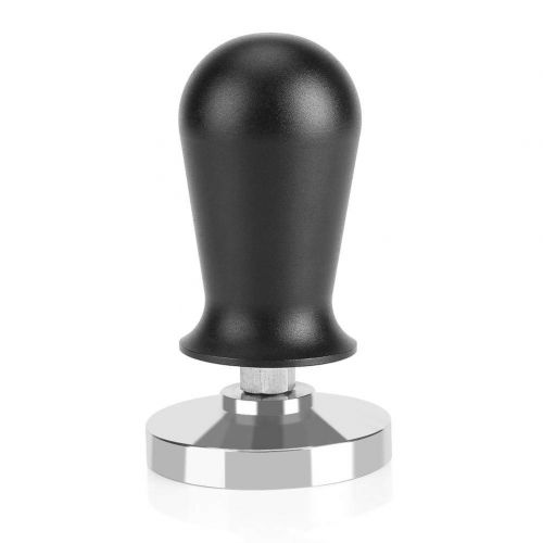  Fdit Kaffee Tamper mit flachen Edelstahl Basis Espresso Tamper 58mm / 51mm(58MM)