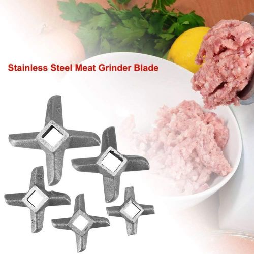  Fdit kreuzfoermige Profi Edelstahl Kitchen Food Fleischwolf Klinge Woelfe Messer Cutter Ersatz fuer Winkelschleifer #5