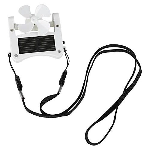  Fdit Mini Portable Solar Powered Hat Fan einfach zu hangen oder Clip fuer Bergsteigen Camping Wandern