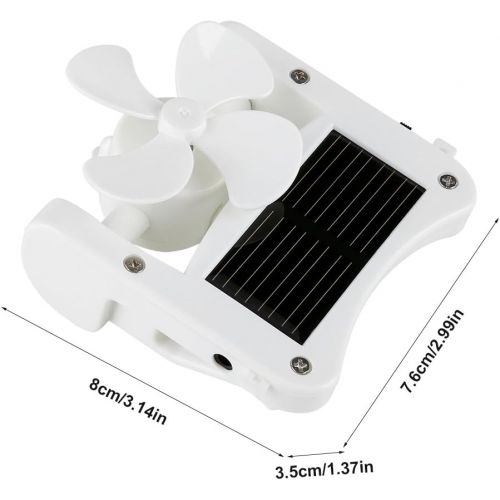  Fdit Mini Portable Solar Powered Hat Fan einfach zu hangen oder Clip fuer Bergsteigen Camping Wandern